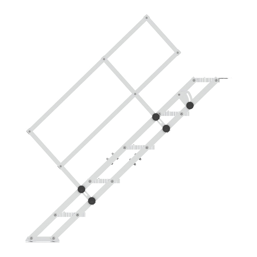 Foldbar Aluminiums trappe - 5 trin